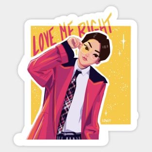 love me right Sticker